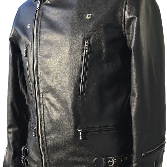 Biker Leather Jacket - Picture 2 of 8
